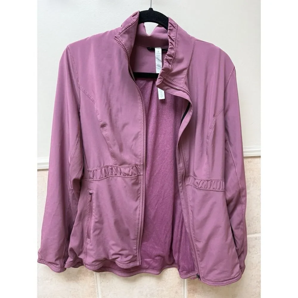 Lululemon Round Trip Jacket – Merlot / Dashing Purple – Size 12
